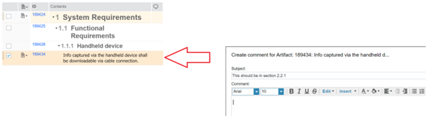 This comment will display only for a specific module when dealing with this requirement