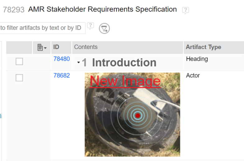 The image is visible in the module and fills out its whole cell, with a 