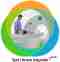 MRI scan with patient inside and doctor helping.