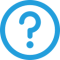 Blue questionmark in a blue circle