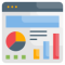 Screen with graphs