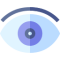 Clipart of a wide-opened eye looking directly at you