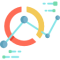 Circular and line graph overlapping