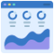 Window with graphs and data