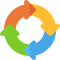 Icon of the circle that is made from four arrows.
